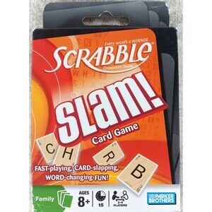 Scrabble Slam Card Game Family Fast Playing Card Game Ages 8+ Years